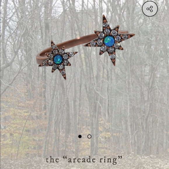 taylor swift arcade ring blue opal eyes folklore - Picture 2 of 16